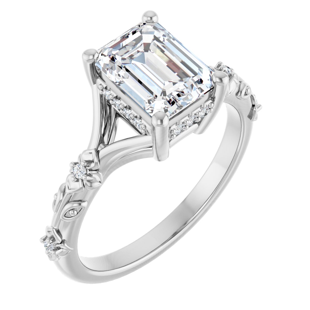 Accented Engagement Ring