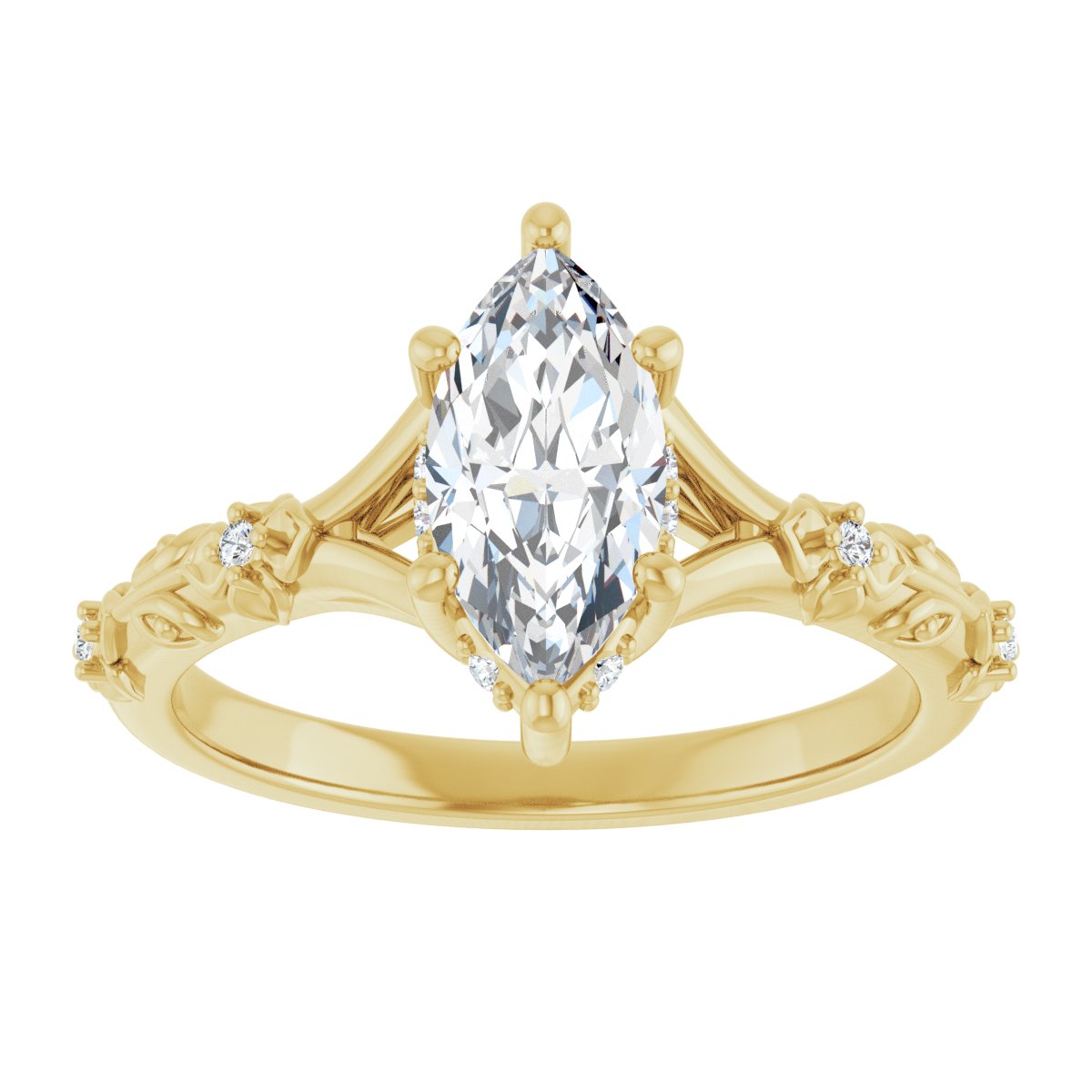 Accented Engagement Ring