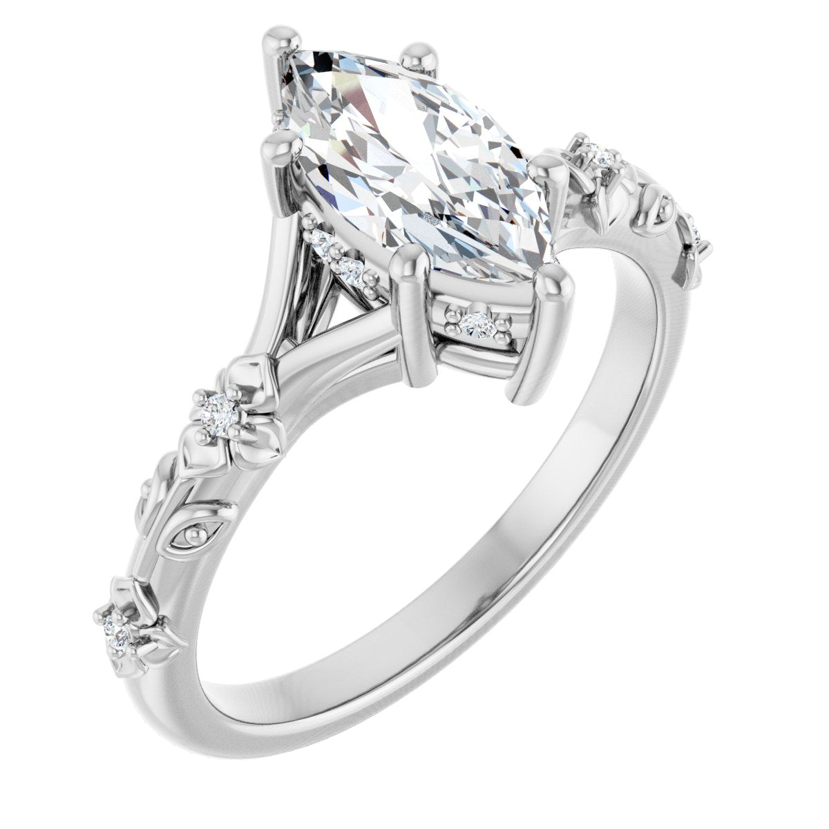 Accented Engagement Ring