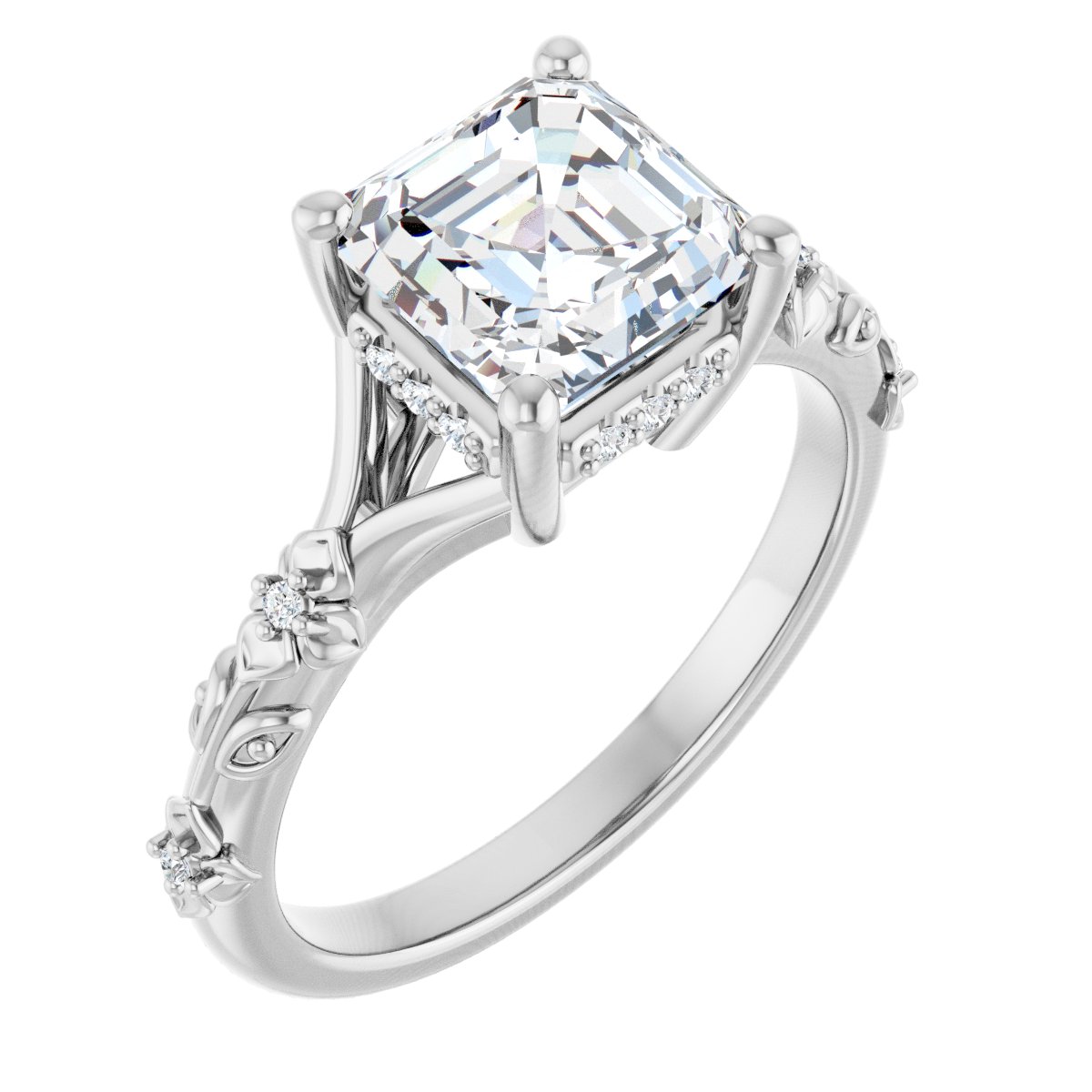 Accented Engagement Ring