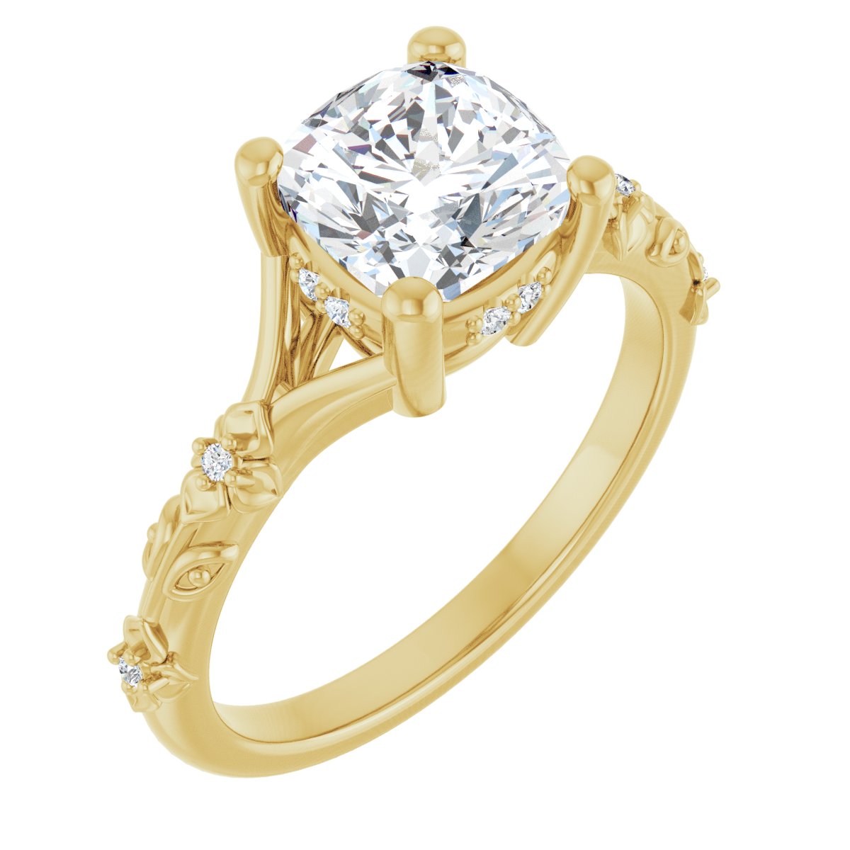 Accented Engagement Ring