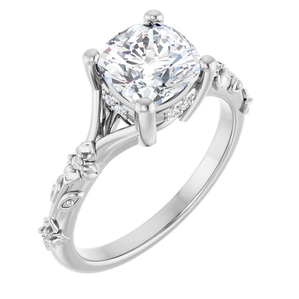 Accented Engagement Ring