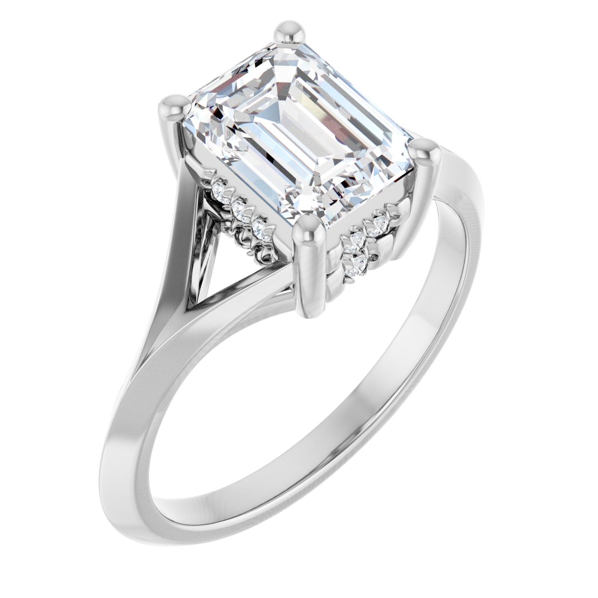 Accented Engagement Ring