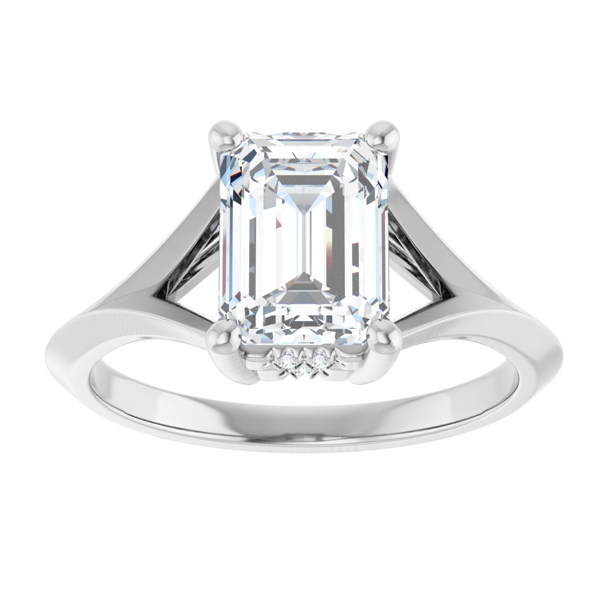 Accented Engagement Ring
