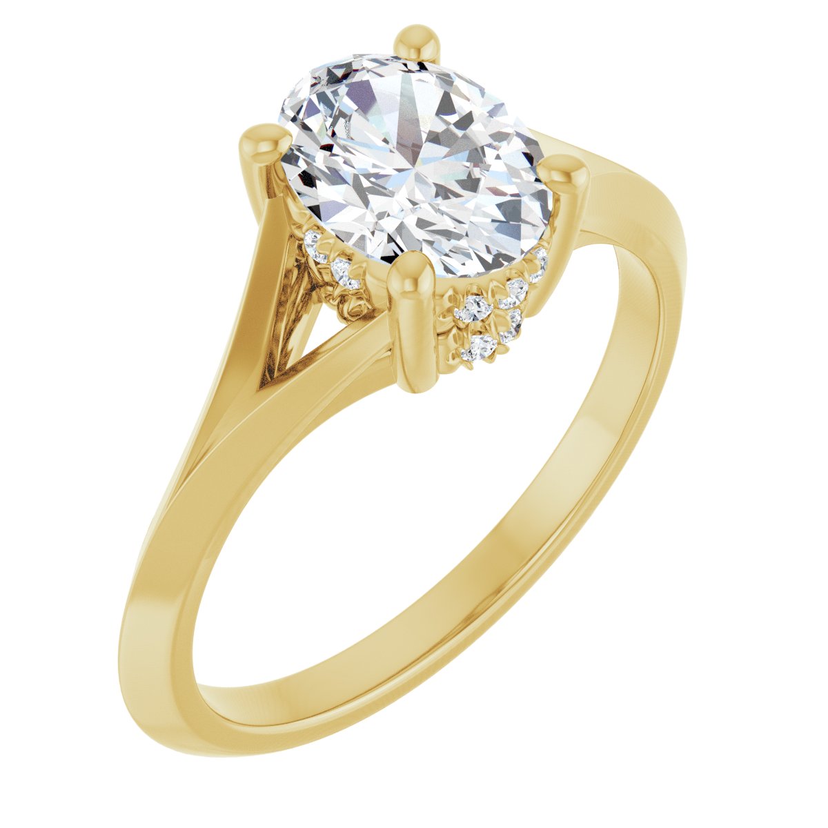Accented Engagement Ring