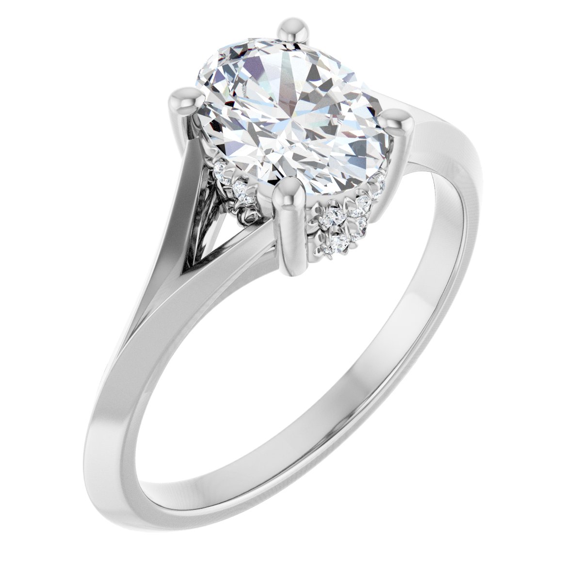 Accented Engagement Ring