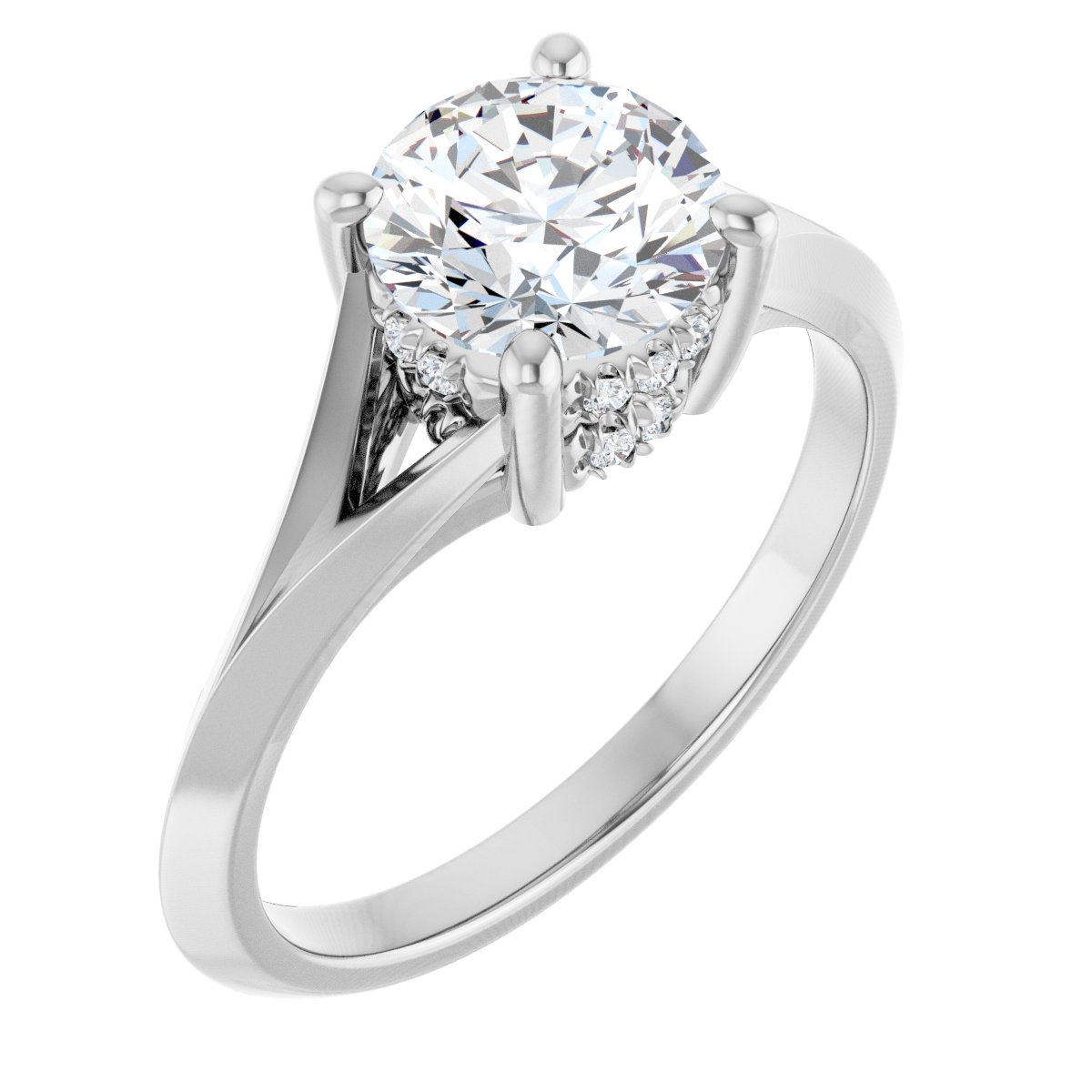 Accented Engagement Ring