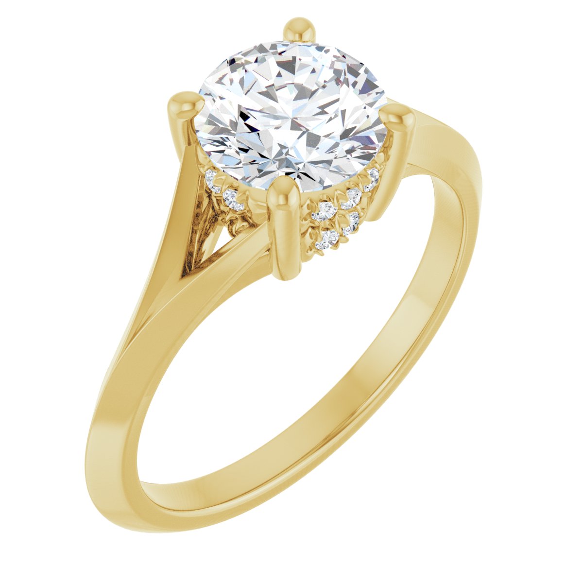 Accented Engagement Ring