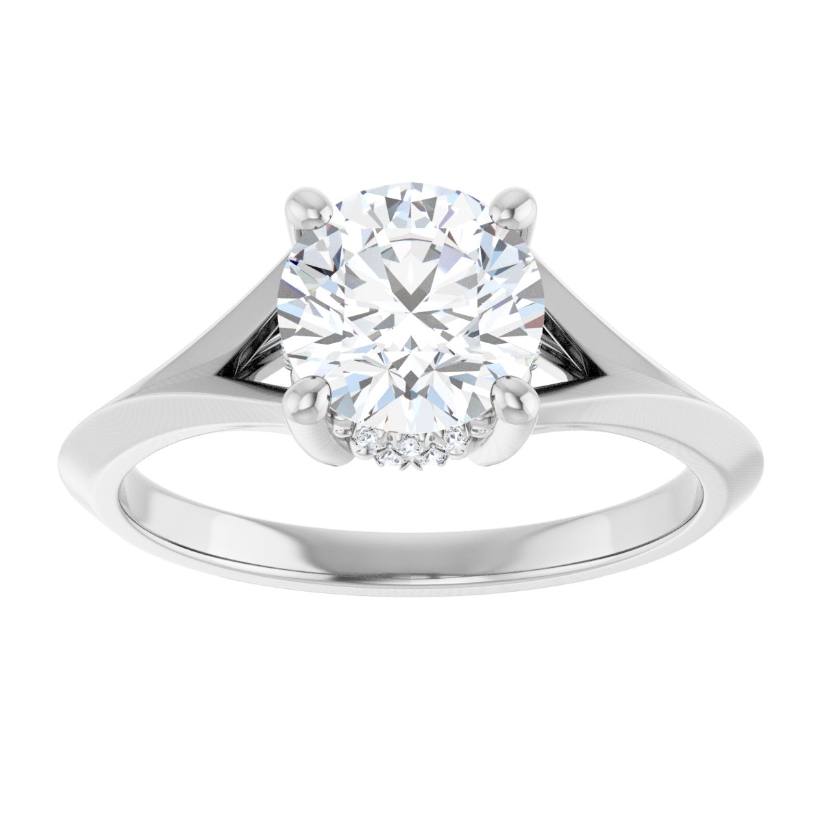 Accented Engagement Ring