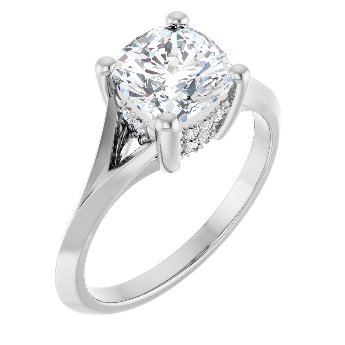 Accented Engagement Ring