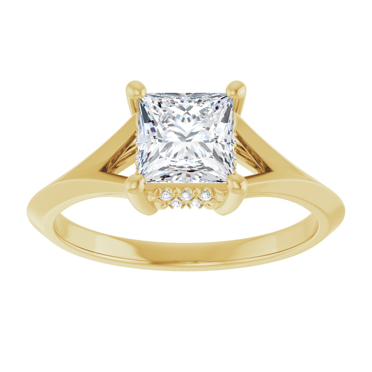 Accented Engagement Ring