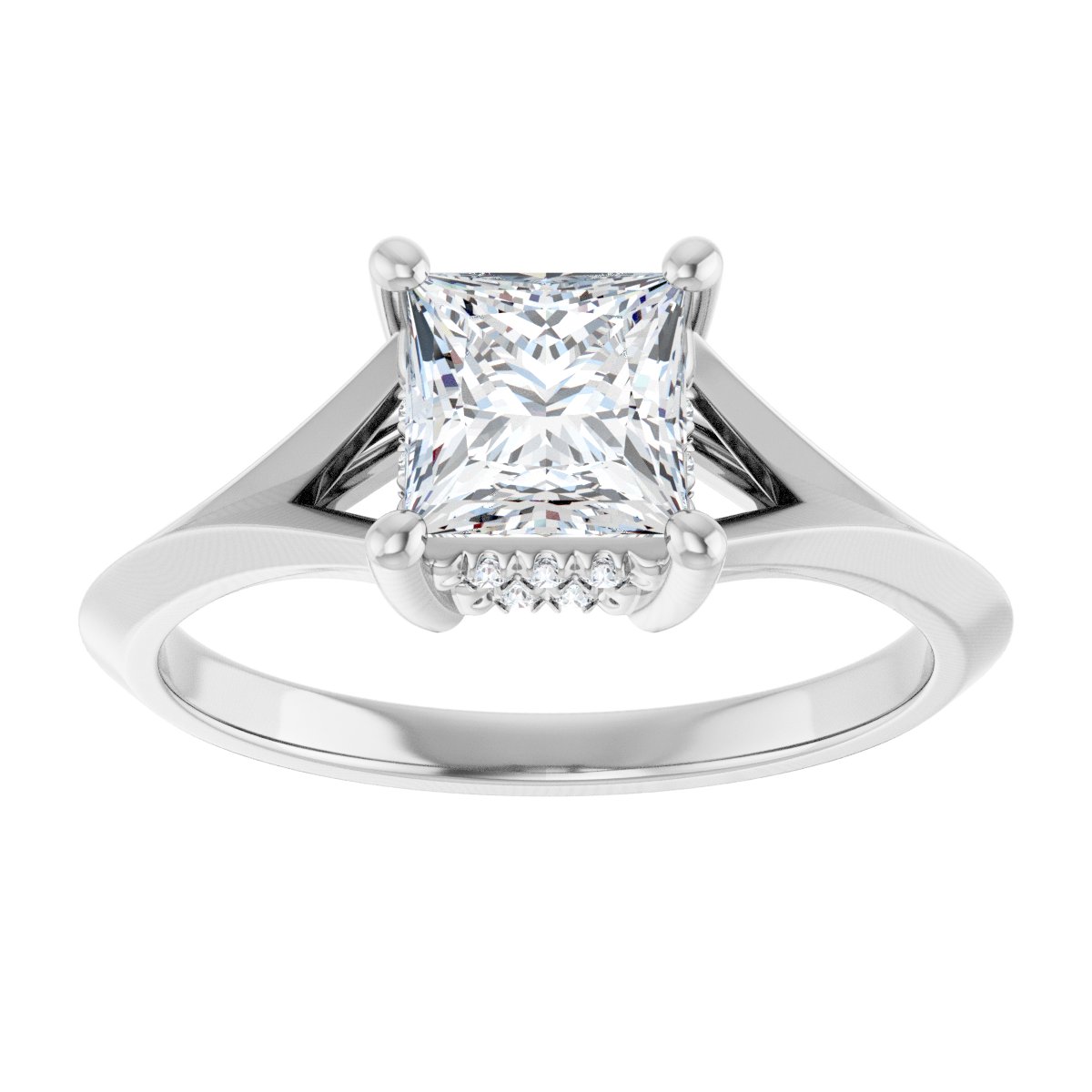 Accented Engagement Ring