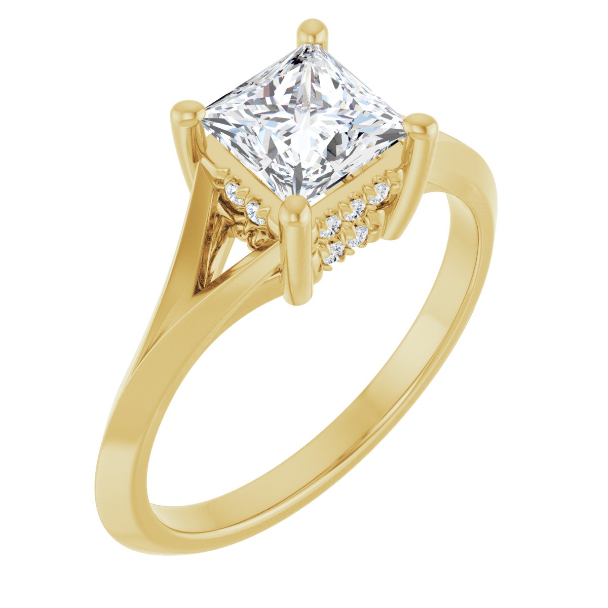 Accented Engagement Ring