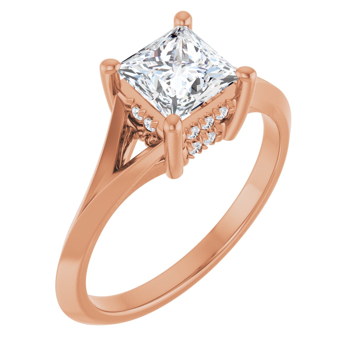 Accented Engagement Ring