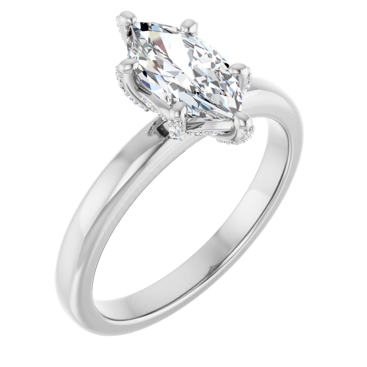 Accented Engagement Ring