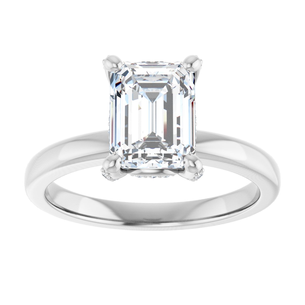 Accented Engagement Ring
