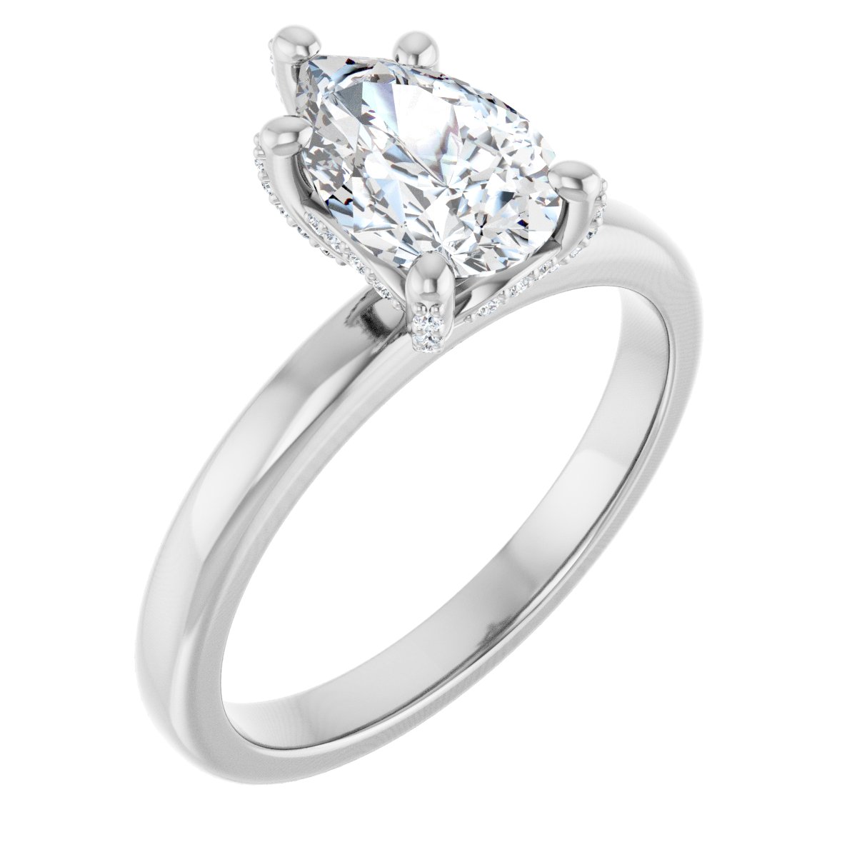 Accented Engagement Ring