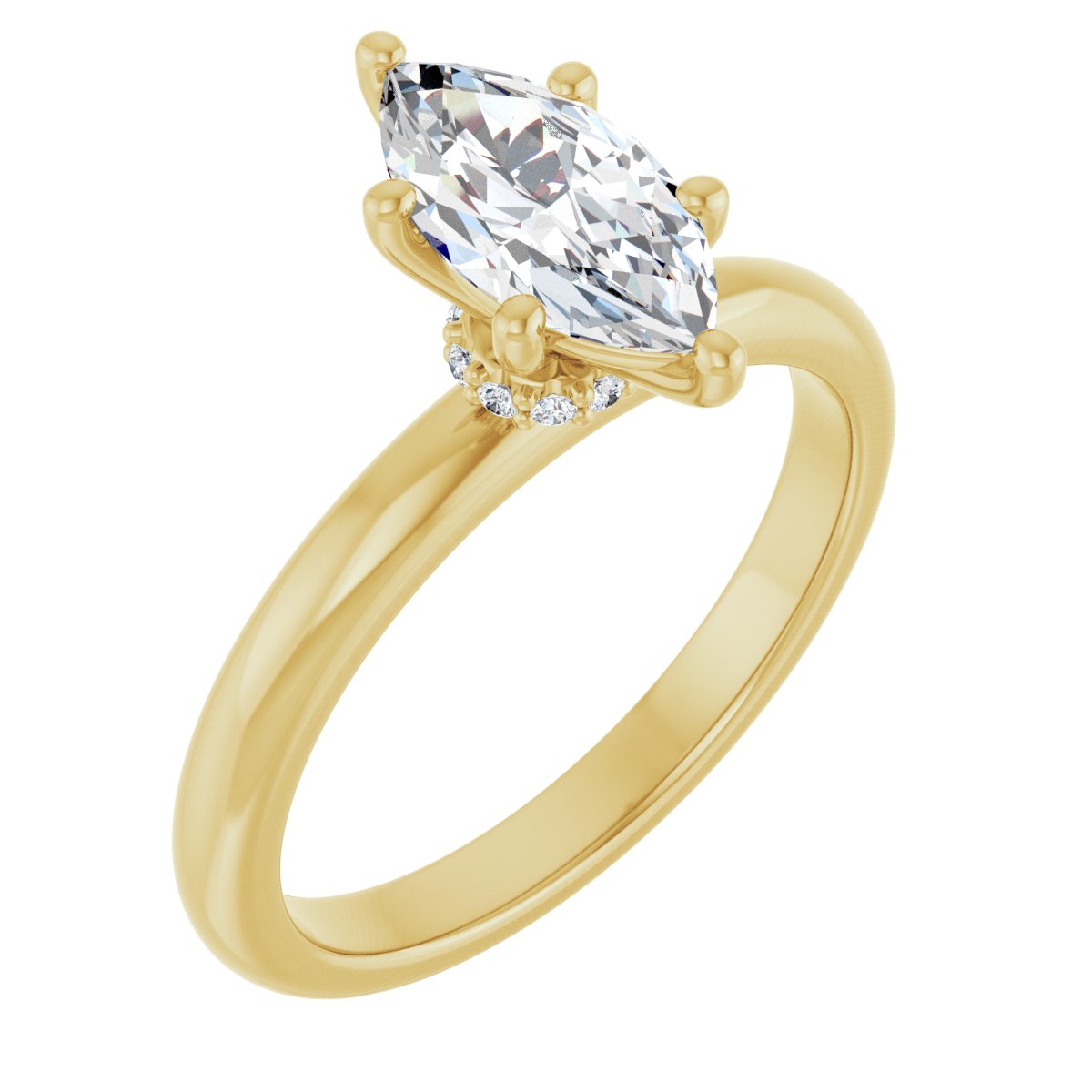 Accented Engagement Ring