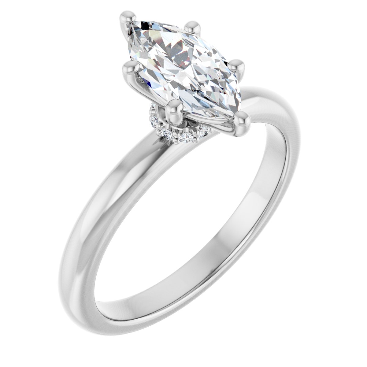Accented Engagement Ring