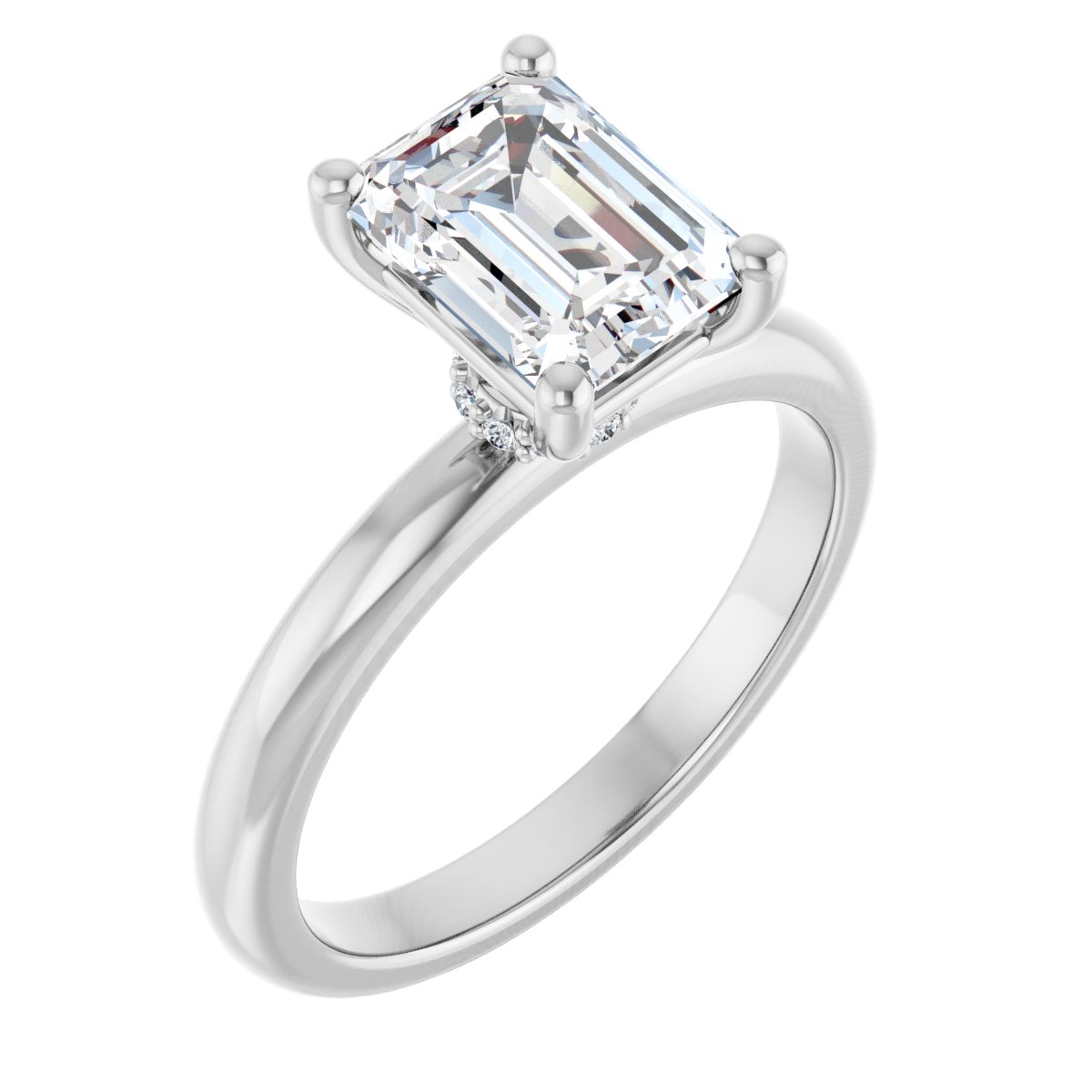 Accented Engagement Ring