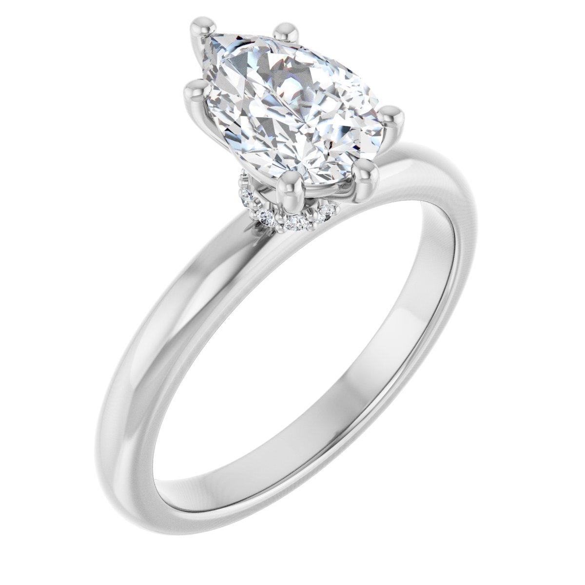Accented Engagement Ring