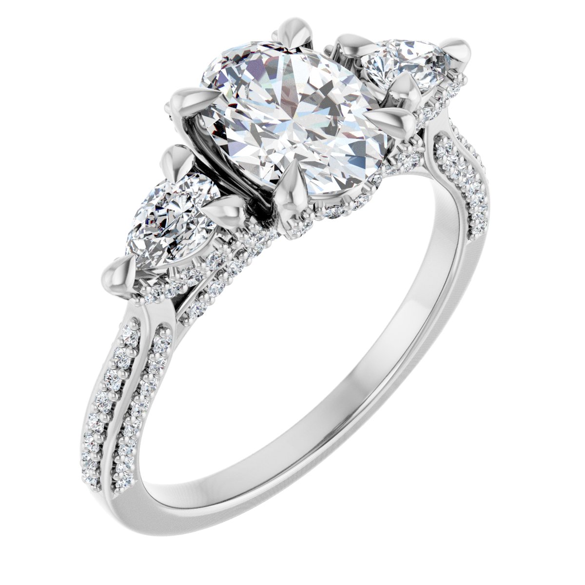 Three-Stone Engagement Ring