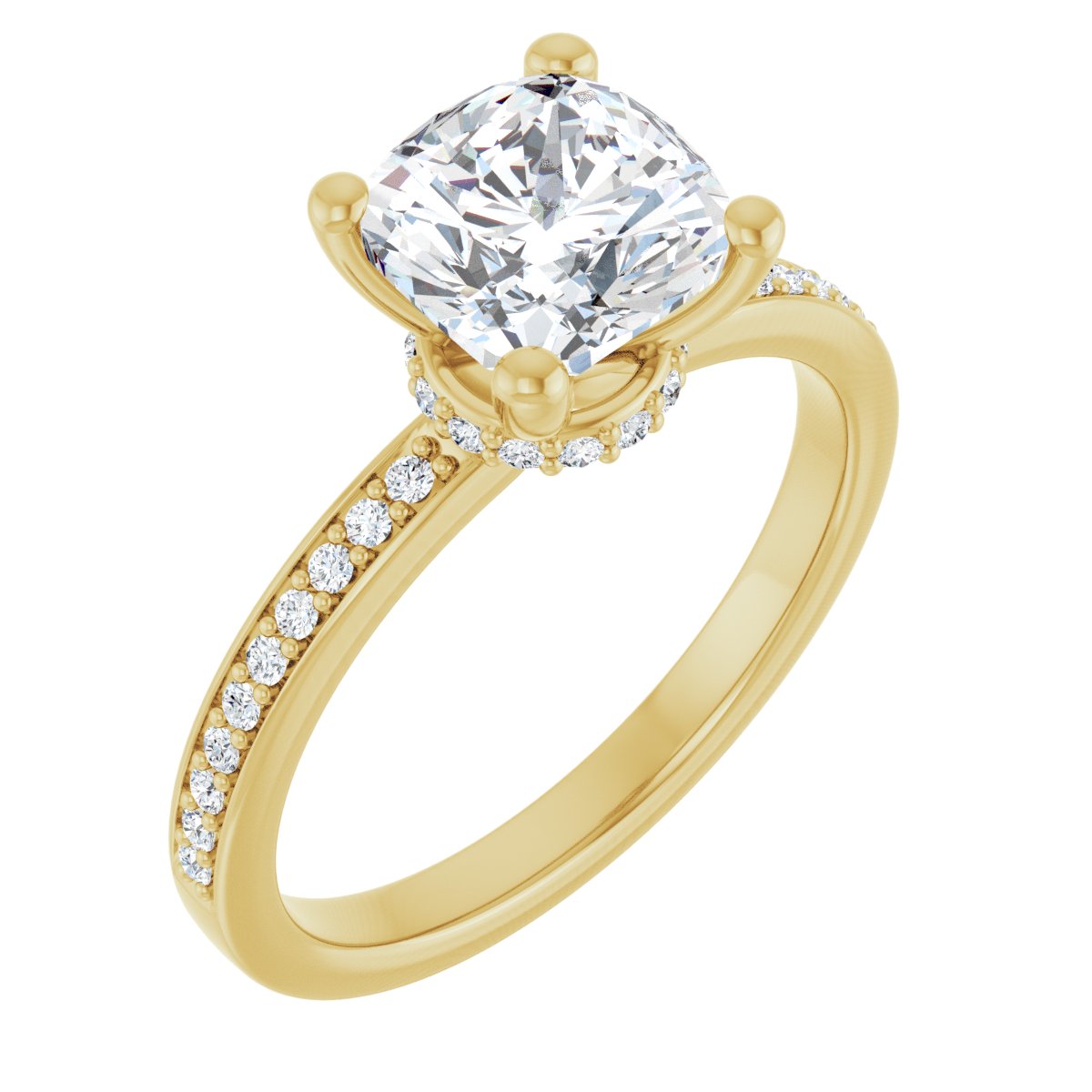 Accented Engagement Ring