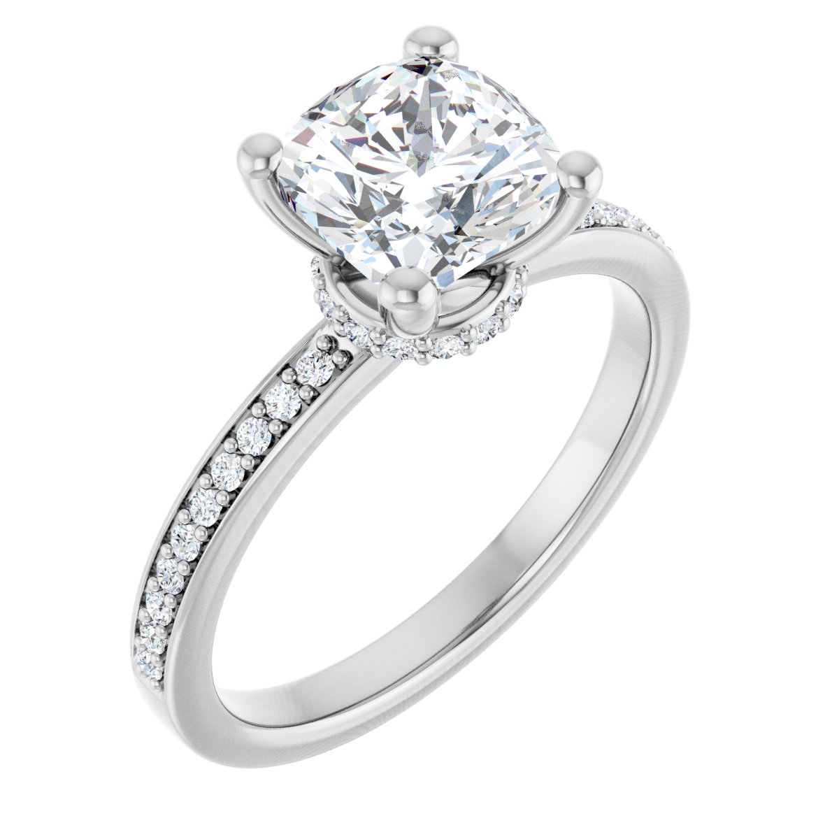 Accented Engagement Ring