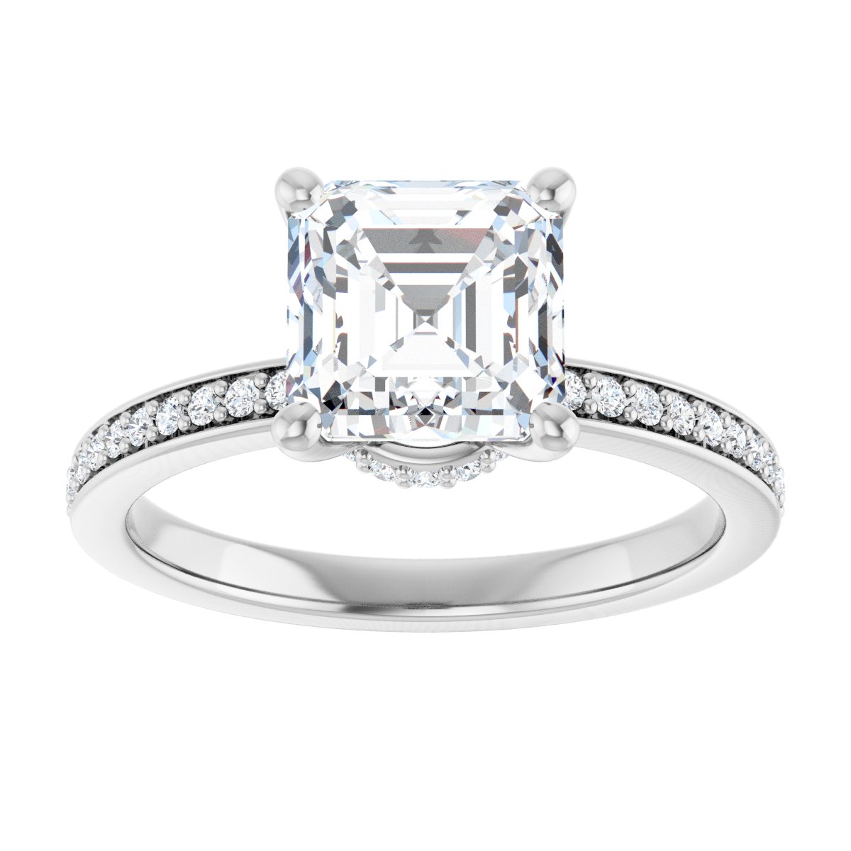 Accented Engagement Ring