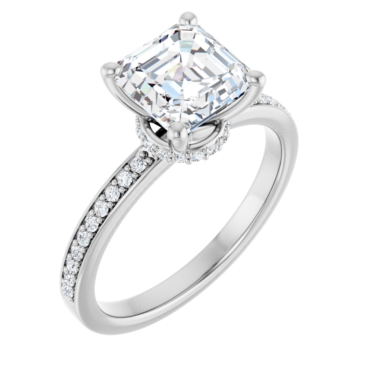 Accented Engagement Ring