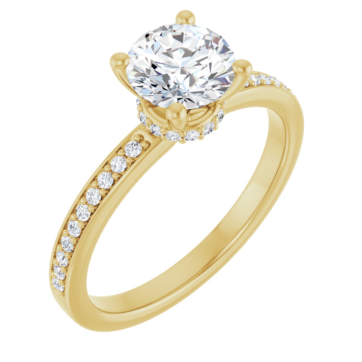 Accented Engagement Ring