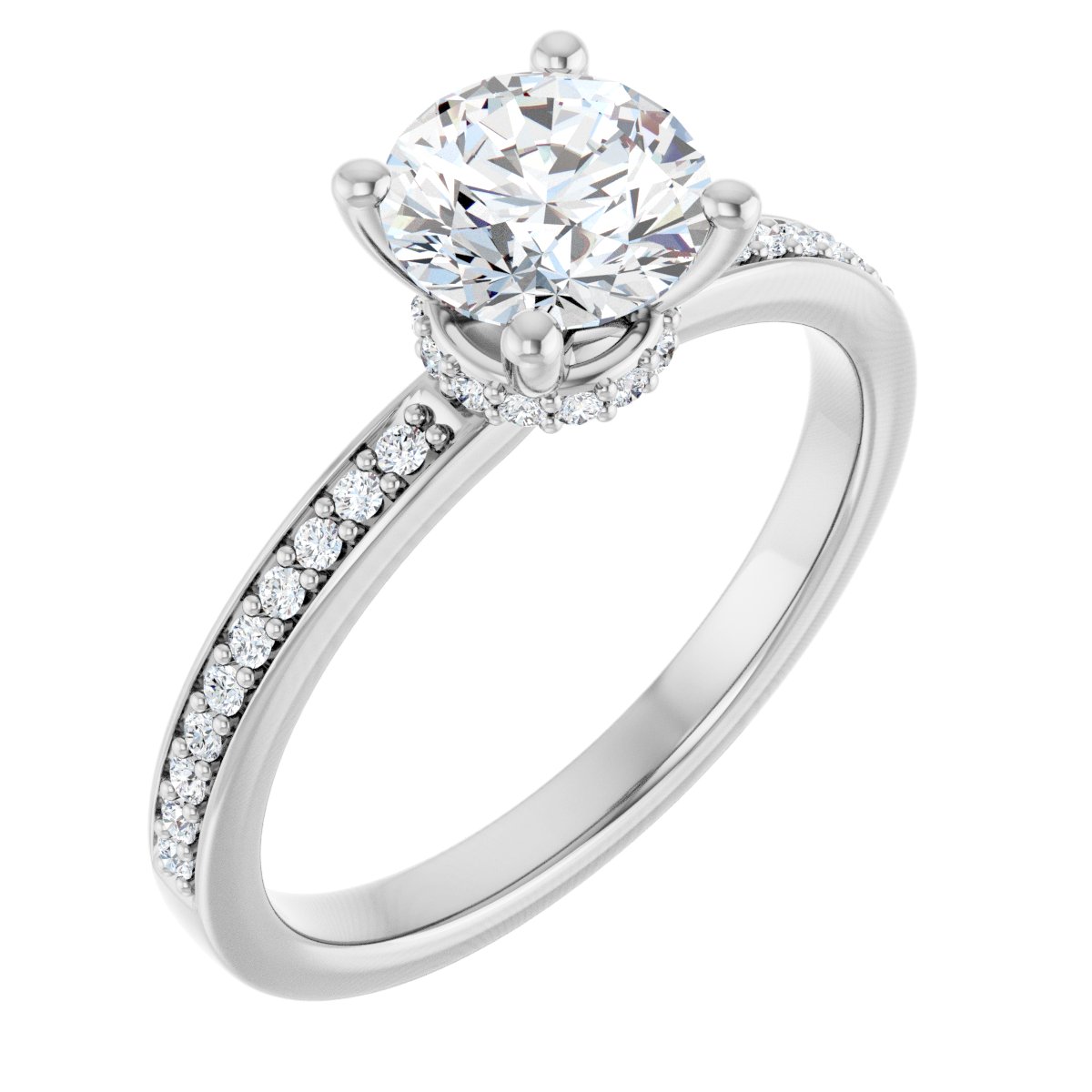 Accented Engagement Ring