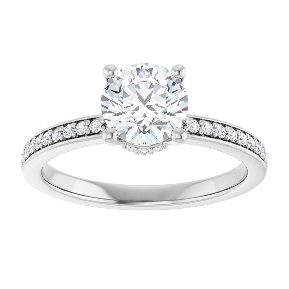 Accented Engagement Ring