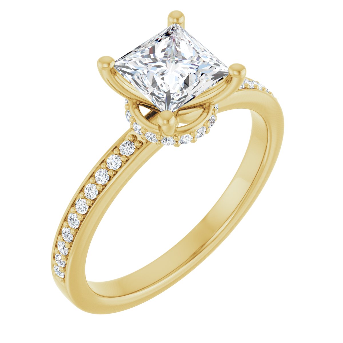Accented Engagement Ring