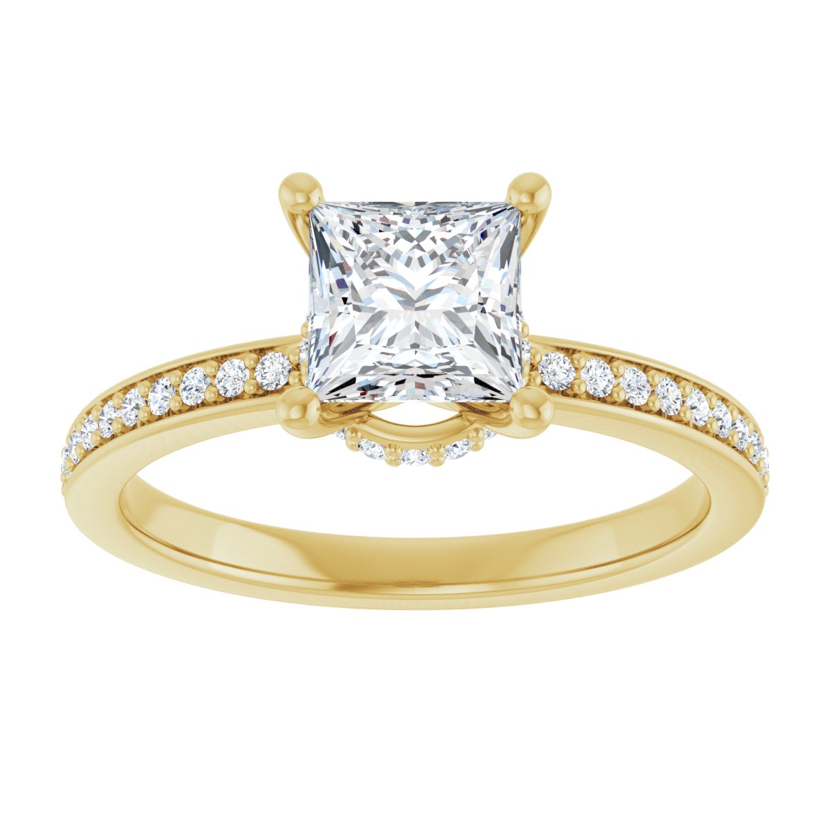 Accented Engagement Ring