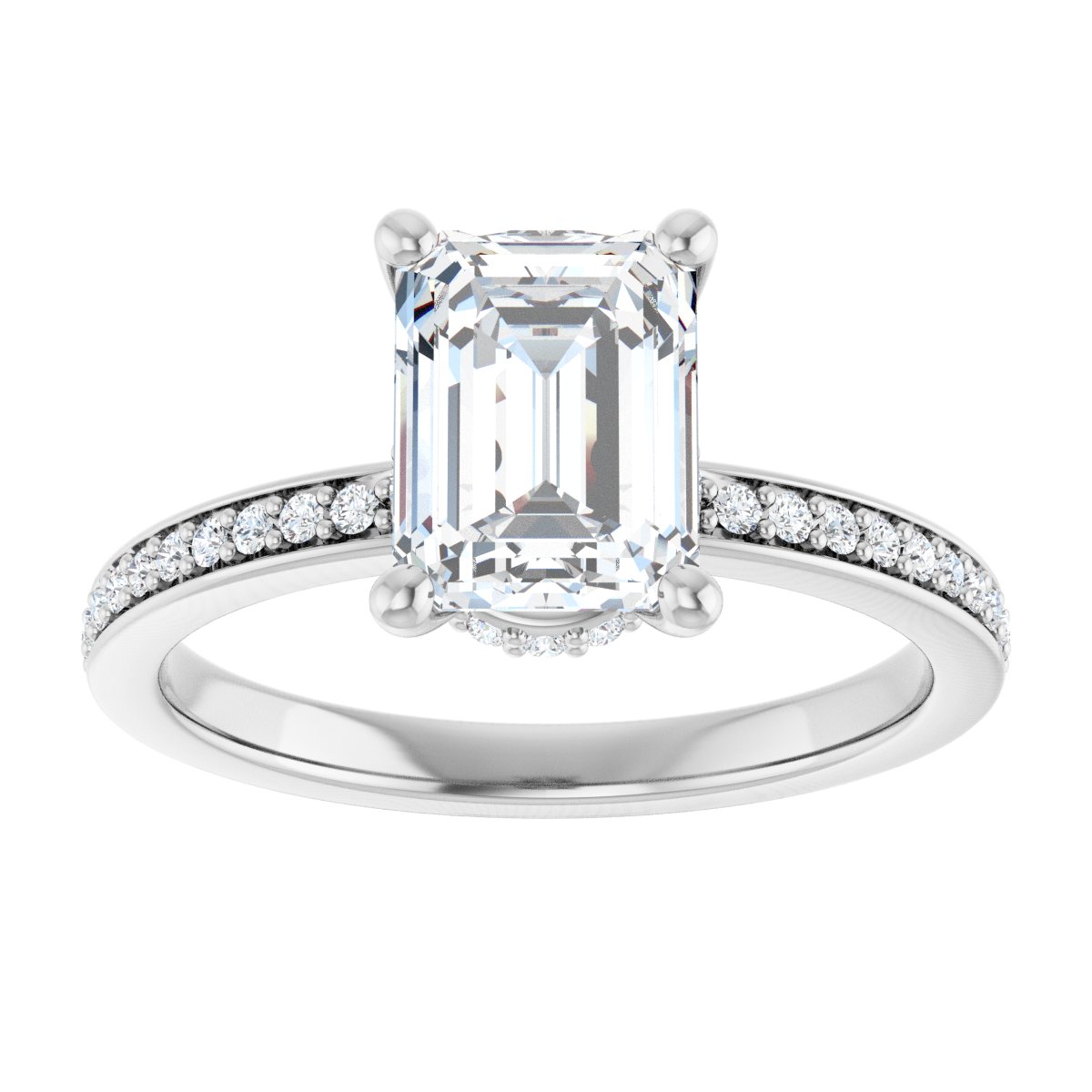 Accented Engagement Ring