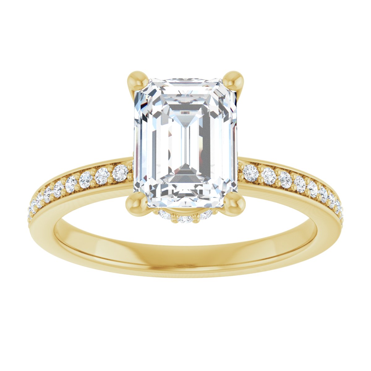 Accented Engagement Ring