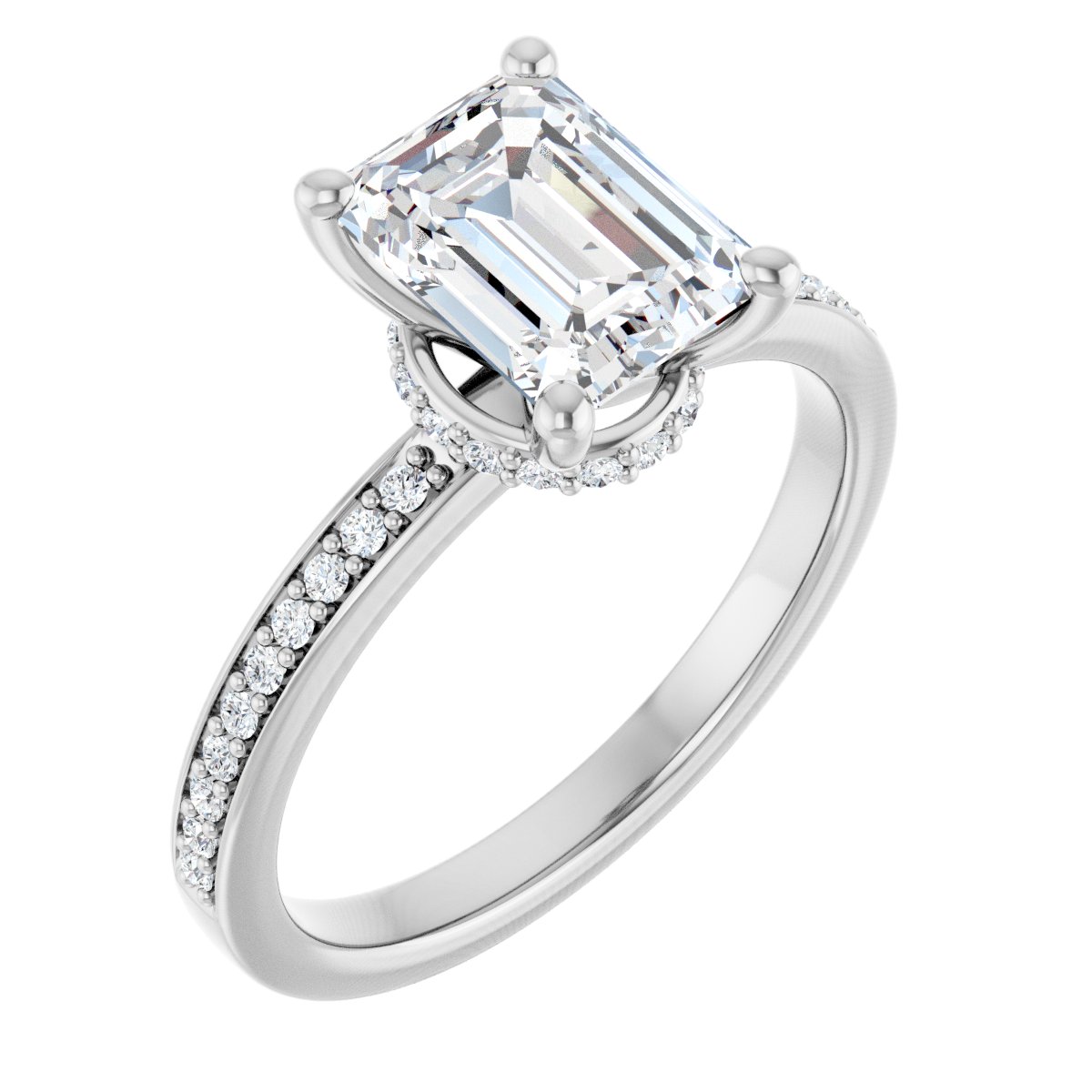 Accented Engagement Ring