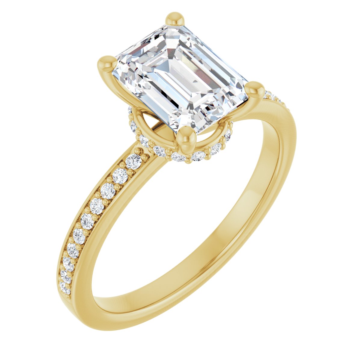 Accented Engagement Ring