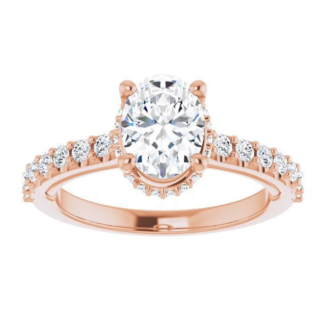 Hidden Halo-Style Engagement Ring