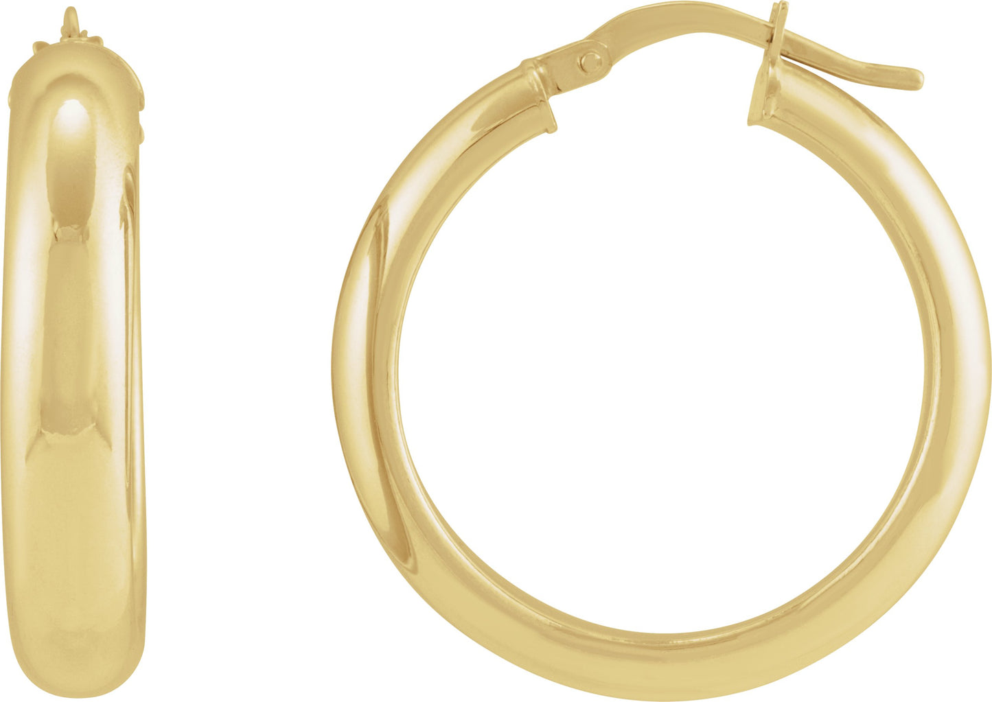 Tube Hoop Earrings