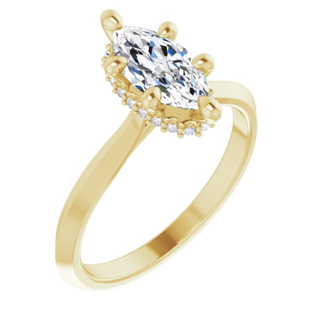 Hidden Halo-Style Engagement Ring or Band