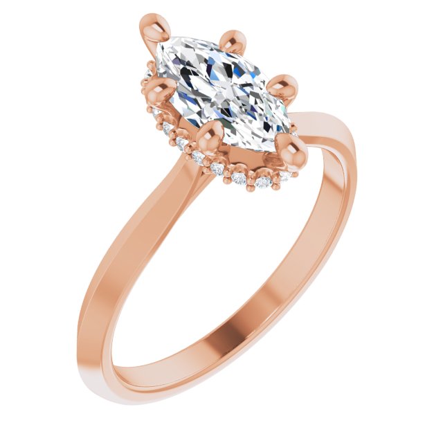 Hidden Halo-Style Engagement Ring or Band