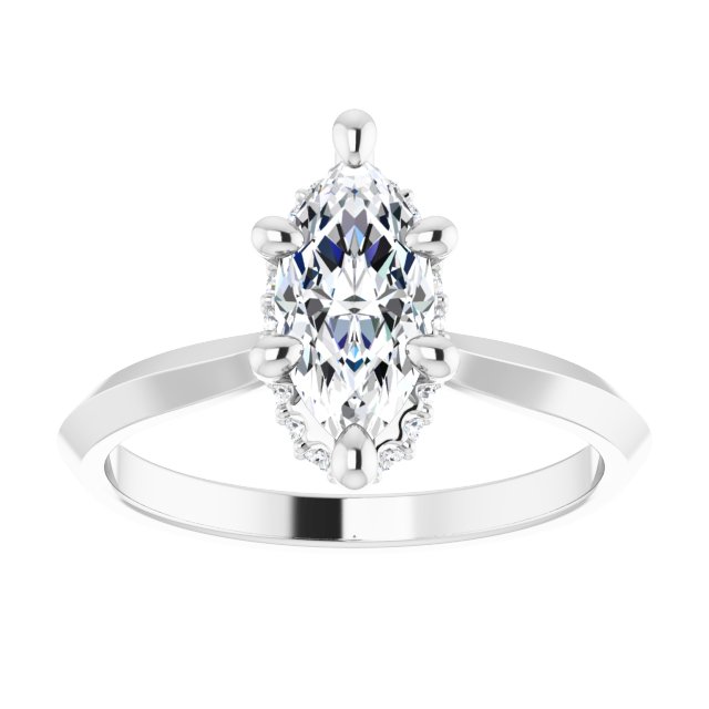 Hidden Halo-Style Engagement Ring or Band