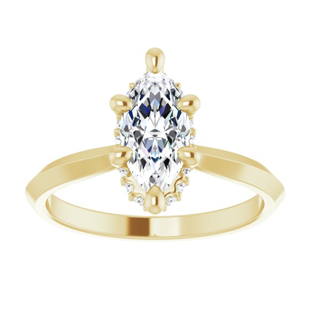 Hidden Halo-Style Engagement Ring or Band