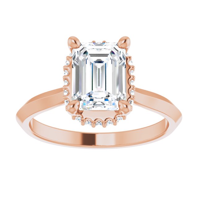 Hidden Halo-Style Engagement Ring or Band