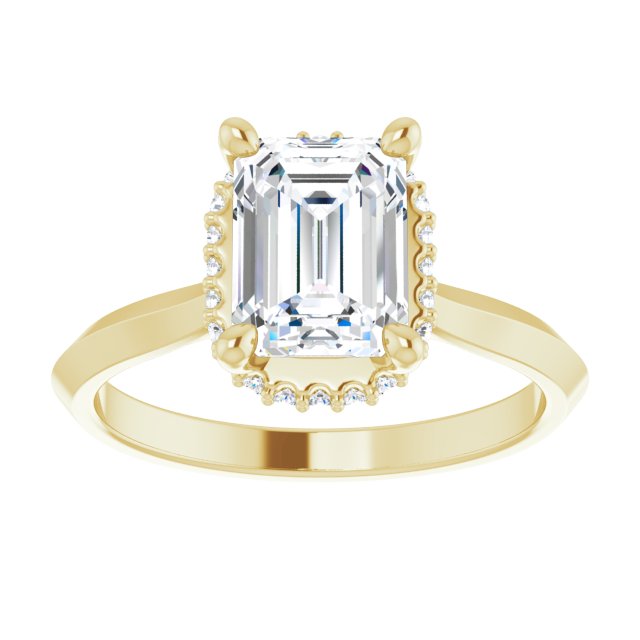 Hidden Halo-Style Engagement Ring or Band