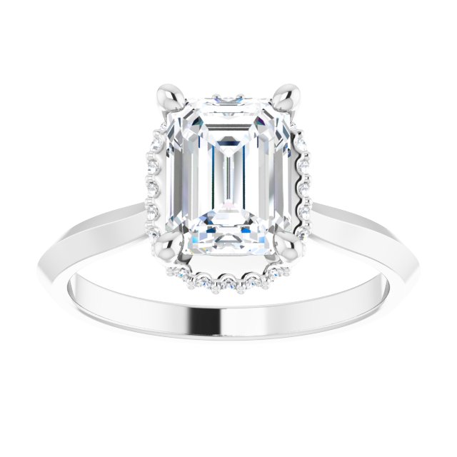 Hidden Halo-Style Engagement Ring or Band