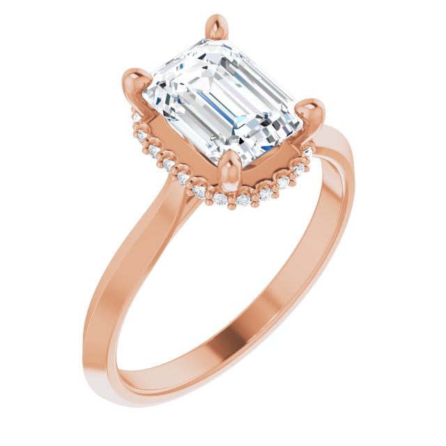 Hidden Halo-Style Engagement Ring or Band