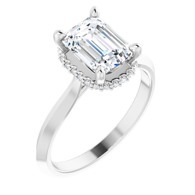 Hidden Halo-Style Engagement Ring or Band